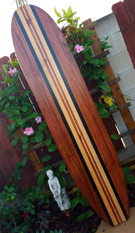 Classic Surfboard Wall Art Hawaiian Surf Decor Coastal Beach Longboard Etsy