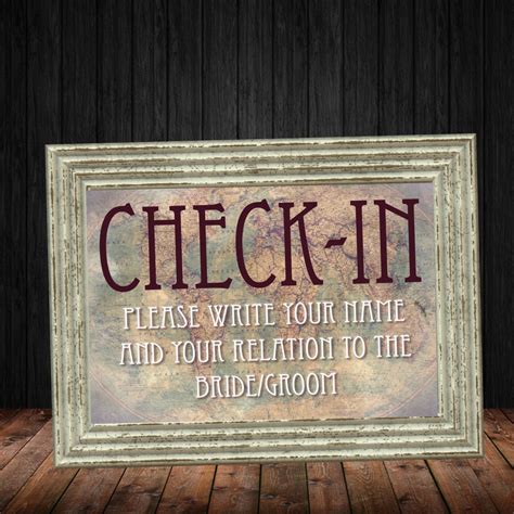 Travel Theme Guest Book Sign Instant Digital Download - Etsy