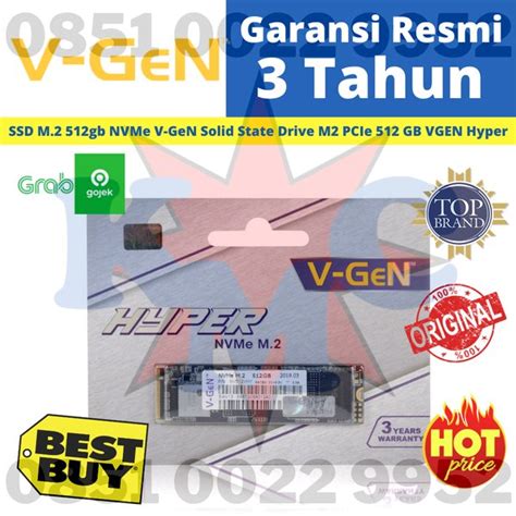 Jual V GEN SSD 512GB M2 NVME HYPER 3500MBPS VGEN SSD 512 GB M 2 NVME