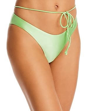 Buy Frankies Bikinis Foxy Satin Bikini Bottom Honeydew At 57 Off