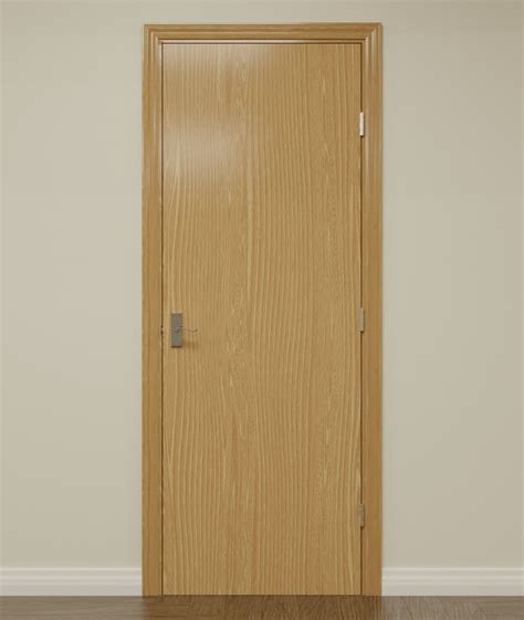 3d Flush Interior Door Set Model Turbosquid 2018415