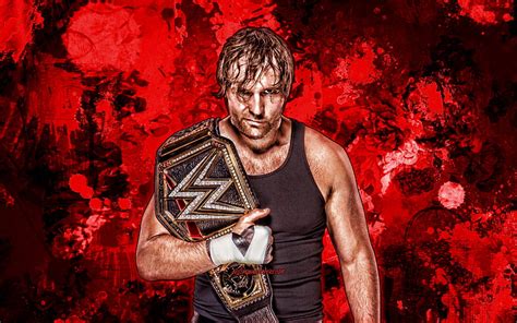 Dean Ambrose Salpicaduras De Pintura Roja Wwe Luchadores Americanos