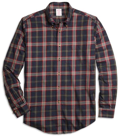 Brooks Brothers Non Iron Madison Fit Signature Tartan Sport Shirt