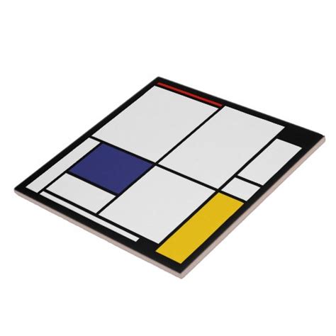 Piet Mondrian Tableau 1 Ceramic Tile Zazzle