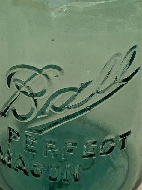 Vintage Ball Canning Jar Pint Aqua Jar With Lid 8875 Auctionninja