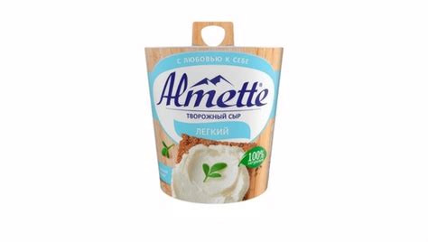 Сыр творожный Almette Легкий 53% 150 г с бесплатной доставкой на дом из ...
