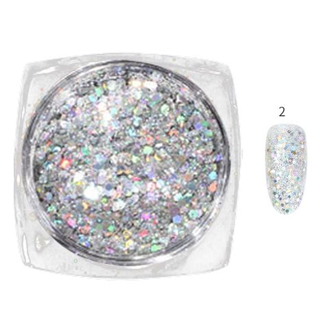 Kihout G Holographic Nail Art Glitter Sequins Chameleon Nail Sequin