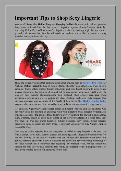 Important Tips To Shop Sexy Lingerie By Frilly Lingerie Inc Issuu