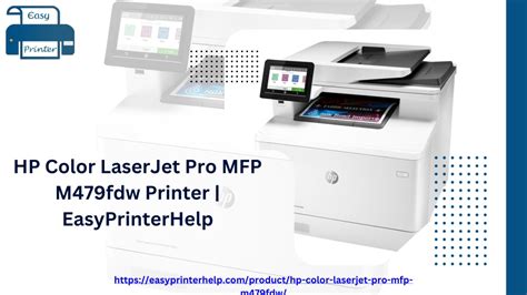 PPT - HP Color LaserJet Pro MFP M479fdw Printer EasyPrinterHelp ...