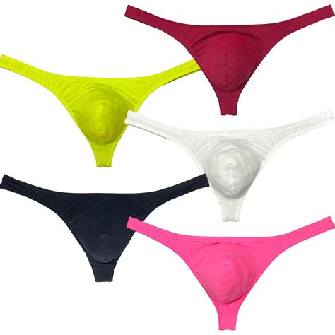 Botmois Pack Men S T Back Briefs Cheeky Low Rise Bikini Tangas Posing Pouch Thongs Mini
