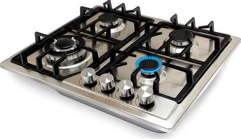 Варочная панель газовая HCG-418, сталь 4 конф с эл. поджигом и ...