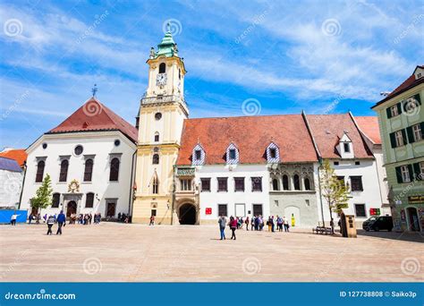 Bratislava Old Town Hall editorial stock photo. Image of attraction ...