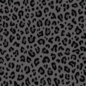 Leopard Print In Black And Gray Fabric Leopard Print Background