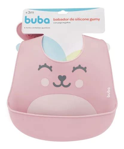 Babero De Silicona Rosa Gumy Buba Con Recolector De Migas Mercadolibre