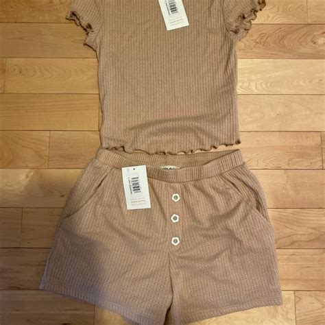 Dippin Daisy S Intimates Sleepwear Nwt Dippin Daisys Cozy Comfy Nude Set Size Sm Poshmark
