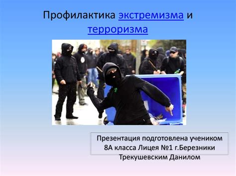 Профилактика экстремизма и терроризма - online presentation