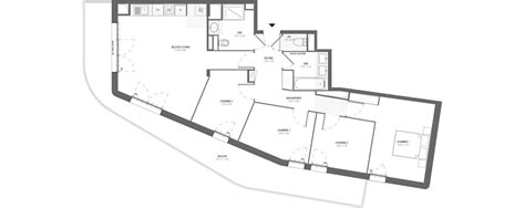 Plan appartement T5 de 93 20 m² neuf à Saint Nazaire résidence n