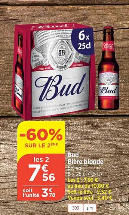 Promo Bud Bi Re Blonde Chez Atac Icatalogue Fr