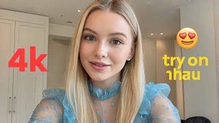 4k Micro Bikini Transparent Lingerie Try On Haul Fishnet Transparent Try On Haul Wet Vs Dry 2