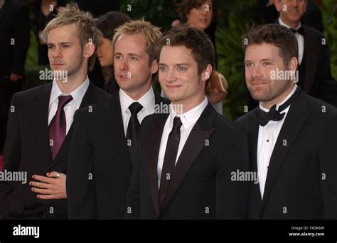 los angeles ca february   dominic monaghan left billy boyd