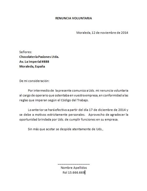 Word Descarga Formato Para Carta De Renuncia Carta De Renuncia