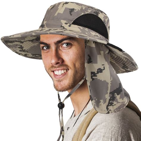 Sun Cube Fishing Hat Sun Hat For Men Women Hiking Sun Hat With Neck