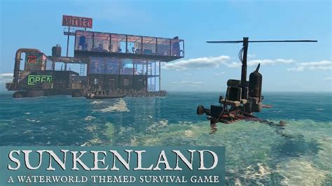 Day Having Fun With Helicopter Sunkenland Gameplay Youtube