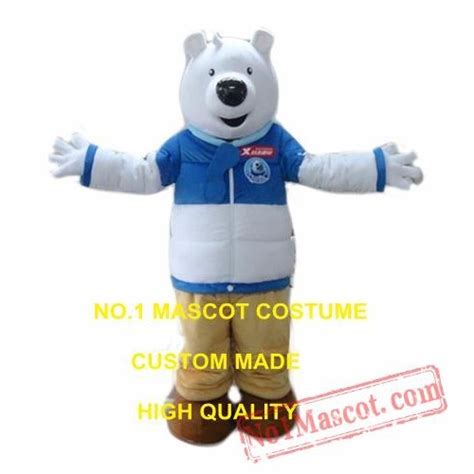 Polar Bear Mascot Costume