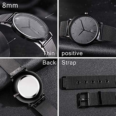 Micgigi Montre Bracelet Analogique Quartz Pour Homme Avec Bracelet En