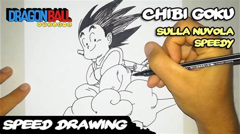 Goku Sulla Nuvola Speedy Disegno In Min Dragon Ball Youtube