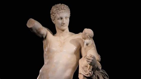 Hermes Carrying The Infant Dionysus Sculpture By Praxiteles Britannica