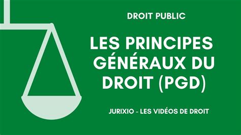 Les Principes G N Raux Du Droit Pgd Youtube