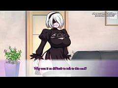 Waifuhub B From Nier Automata With A Hot Teen Ass And Big Tits Gets Her Tight Pussy Fucked By