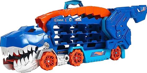 Hot Wheels Hng City T Rex Mega Transporter Zestaw Zabawki Pojazdy Monster Truck