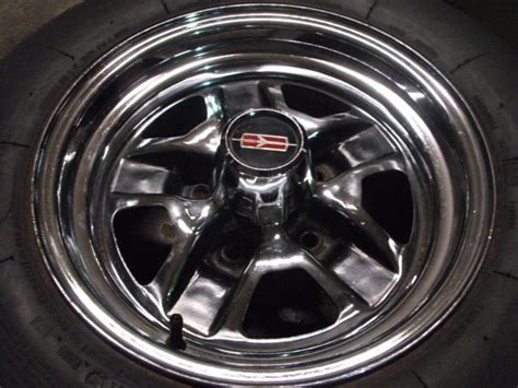 4 Oldsmobile Rally Wheels Chrome Olds Ss Ii Wheels 14x6 442 W30