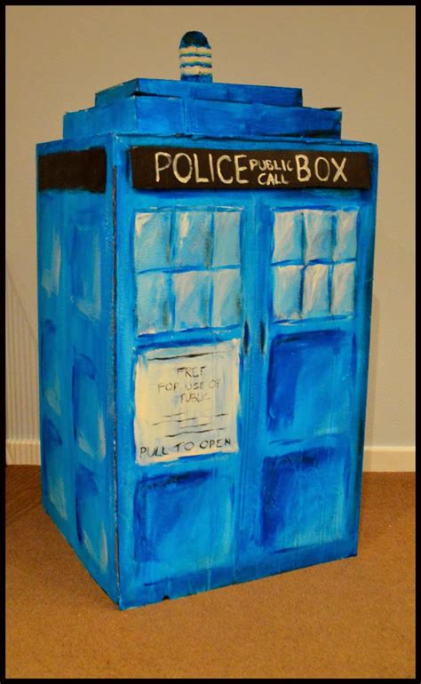 Buddy And Button Cardboard Box Tardis Playhouse