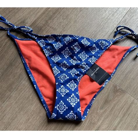 Abercrombie Fitch Swim Nwt Abercrombie Fitch Swim Girls Bikini Bottom Xl Blue