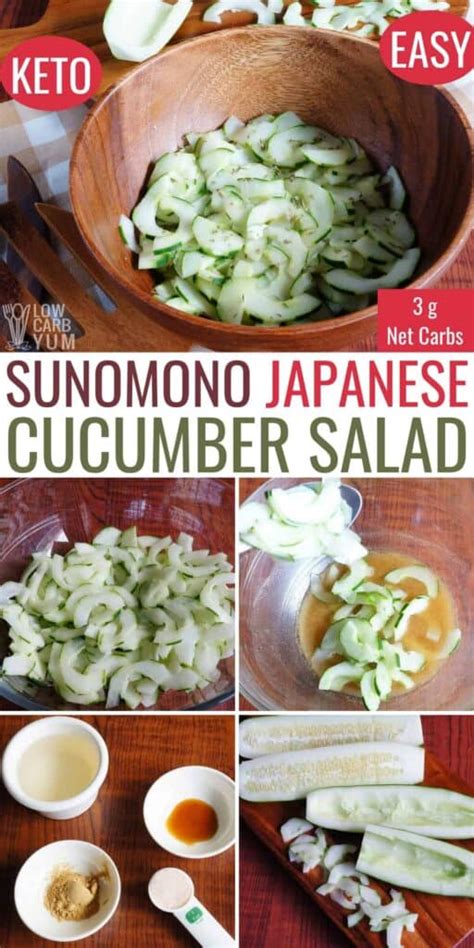 Sunomono Japanese Cucumber Salad Recipe - Low Carb Yum