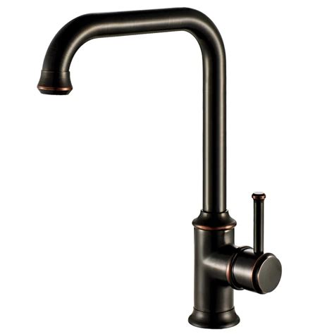 Kitchen Faucets Brass Brushed Bronze Black Bathroom Faucet Single Handle Crane Sink Taps Hot
