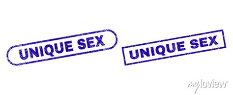 Blue Rectangle And Rounded Unique Sex Seal Flat Vector Distress Wall Mural Murals Corner