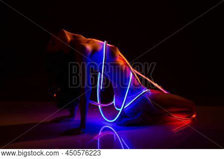 Naked Sexy Woman Neon Image Photo Free Trial Bigstock