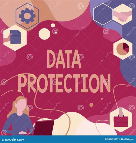Writing Displaying Text Data Protection. Business Approach Protect IP