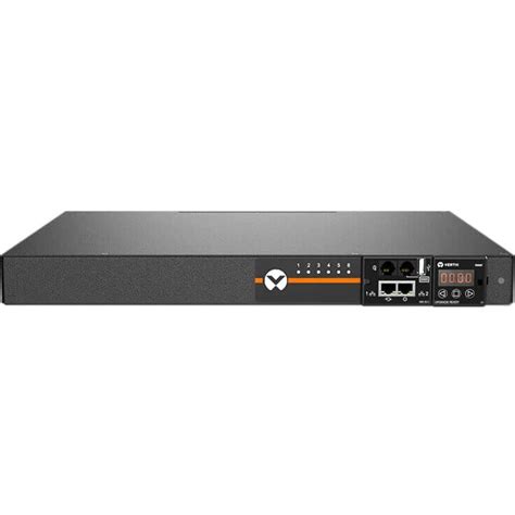 Vertiv Geist rPDU Intelligent Rack Power Distribution — 1U Horizontal 120V 15A NEMA 5-15P (12x 5-15R) (BASIC) (VP8-1U-15A-120V-BASIC)