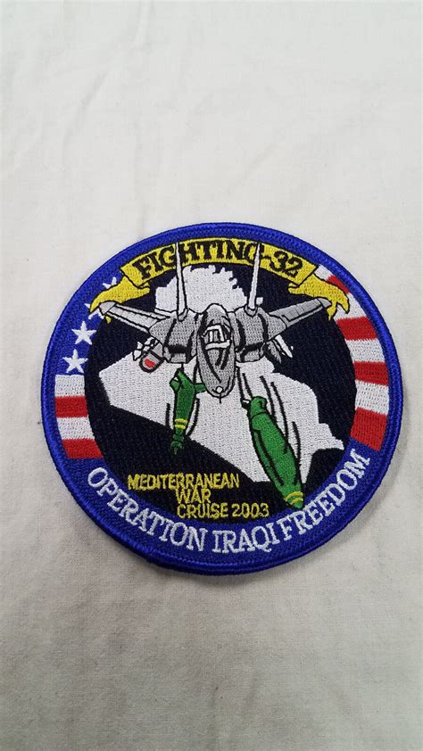 VF 32 Swordsmen Fighting Thirty Two 2003 Iraqi Freedom Patch F 14