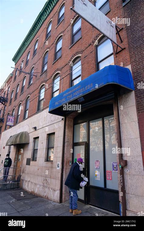 A Man Enters The Overdose Prevention Center At Onpoint Nyc In New York