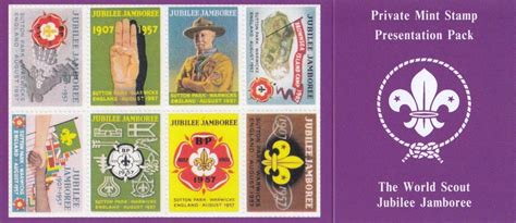 Gb World Scout Jubilee Jamboree Private Stamp Presentation Pack Sg