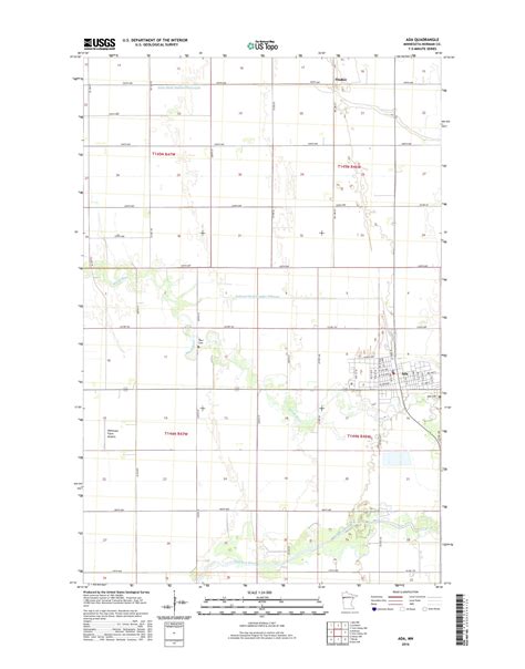 Mytopo Ada Minnesota Usgs Quad Topo Map