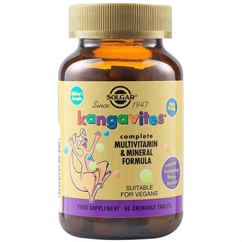 SOLGAR Kangavites Complete Multivitamin Mineral Formula Chewable