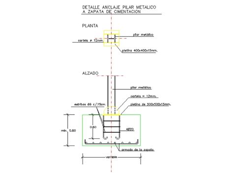 Detalles Varios Zapata En Autocad Descargar Cad 18292 Kb