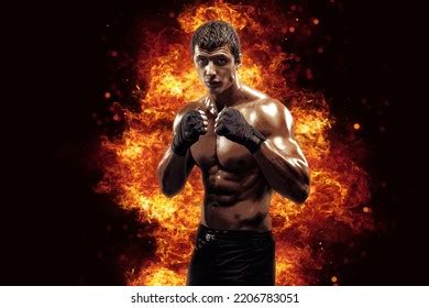 Strong Man Naked Torso Holds Sledgehammer Stock Photo Shutterstock